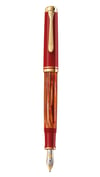 Pelikan Souveran M600 Tortoiseshell Red Fountain Pen