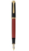 Pelikan Souveran Series M600 Burgundy Black Fountain Pen B 