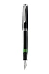 Pelikan Souveran Serisi M405 Siyah Dolma Kalem Silver M Uç