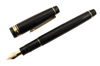 Pilot FJ-3MR-SB-FM Justus 95 Stripe Black Fountain Pen - FM NIB