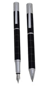 Steelpen Active Serisi 1001DT Slayt Siyah Dolma Kalem+Tükenmez Kalem