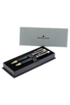 Steelpen Pearl Serisi 4589 Siyah Gold Dolma Kalem + Tükenmez Kalem Seti