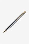 Steelpen Truva Serisi 0166DT Krom Dolma Kalem+Tükenmez Kalem