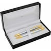 Steelpen Venüs Serisi 176DT Krom Gold Dolma Kalem+Tükenmez Kalem