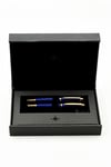 Steelpen World Serisi 2716 Mavi Dolma Kalem+Tükenmez Kalem Seti