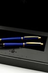 Steelpen World Serisi 2716 Mavi Dolma Kalem+Tükenmez Kalem Seti