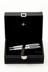 Steelpen World Serisi 2722 Mat Krom Dolma Kalem+Tükenmez Kalem Seti