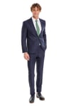 Desensiz İki Parça Slim Fit Lacivert Erkek Takım Elbise