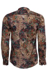 Leopar Desenli Slim Fit Uzun Kollu Çok Renkli Erkek Gömlek