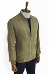 Yeşil Fermuarlı Bomber