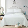 Dainty Home Çift Kişilik Yatak Örtüsü Perla Beyaz