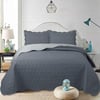 Dainty Home Çift Kişilik Yatak Örtüsü Perla Antrasit