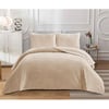Dainty Home Çift Kişilik Yatak Örtüsü PeTek Vizon