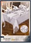 Elegant  Linen Yemek Takımı Masa Seti 12 Kişilik 26 Parça Supla Runner Set Gri