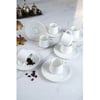Evix 6'LI Fincan Takımı Paisley White 12 Parça