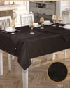 Gabi Amerikan Servisli Yemek Takımı Masa Seti 12 Kişilik 26 Parça 160 × 260 cm Runner Set Siyah