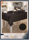 Gabi Amerikan Servisli Yemek Takımı Masa Seti 12 Kişilik 26 Parça 160 × 260 cm Runner Set Siyah