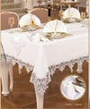 Gülse Yemek Takımı Masa Seti 12 Kişilik 26 Parça 160 × 260 cmRunner Set Krem
