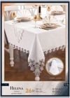 Helena Yemek Takımı Masa Seti 12 Kişilik 26 Parça 155 × 220 cml Runner Set Kreme Krem