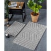 İyi Geceler İstanbul Tek Paspas 80*150 Plaid Açık Gri