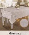 Keten Masa Örtüsü Tablecloth 150x350 cm Yemek Masası Örtüsü Minebella Model Kapiçino