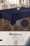 Keten Masa Örtüsü Tablecloth 150x400 cm Yemek Masası Örtüsü Minebella Model Mavi