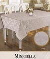 Keten Masa Örtüsü Tablecloth 150x450 cm Yemek Masası Örtüsü Minebella Model Kapiçino