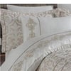 Nazik Home Çift Kişilik Nevresimli Pike Seti Adonia Gri