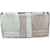 Pupilla Aile Bornoz Seti Cotton Athena Ekru - Pudra