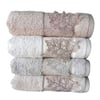 Pupilla Bambu Nakışlı 6 Lı Paket El-Yüz Havlu Seti 50*90 Janet 1068