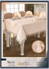 Selvi Linen Yemek Takımı Masa Seti 12 Kişilik 26 Parça Supla Runner Set Kapiçino