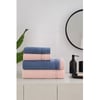 Şıkel Hamam Takımı Cotton Exxen Pudra- Lacivert