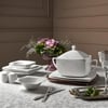 Karaca Fine Pearl Helen 62 Parça 12 Kişilik İnci Yemek Takımı Kare