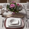 Karaca Fine Pearl Helen 62 Parça 12 Kişilik İnci Yemek Takımı Kare