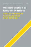 an introduction to random matrices (anderson, guionnet, zeitouni)