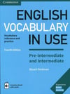 English Vocabulary in Use Pre-intermediate and Intermediate Book and CD