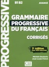 Grammaire progressive du français B1B2 - Livre + Corriges + Downloadable CD