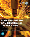 Manufacturing Engineering and Technology in SI Units 8th Edition alpakjian Schmid