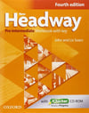 New Headway Pre-intermediate Student's Book + Workbook+ CD 4th Ed