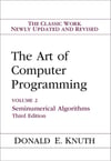 The Art of Computer Programming, The: Seminumerical Algorithms, Volume 2 3rd Edition Donald Knuth