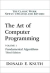 The Art of Computer Programming, Vol. 1: Fundamental Algorithms, 3rd Edition Donald Knuth