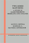 two sided matching theory (roth, alvin)