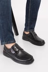 Black Diabetic Orthopedic For Men Walking Shoes