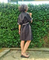 Siyah Keten Kimono