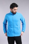 Unisex Ön Fermuarlı  Acık Mavi  Polar 