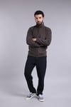 Unisex Ön Fermuarlı Antrasit Polar 