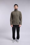 Unisex Ön Fermuarlı Haki Polar 