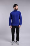 Unisex Ön Fermuarlı  Mavi  Polar 