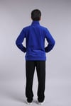 Unisex Ön Fermuarlı  Mavi  Polar 