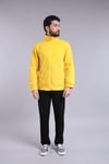Unisex Ön Fermuarlı Sarı Polar 